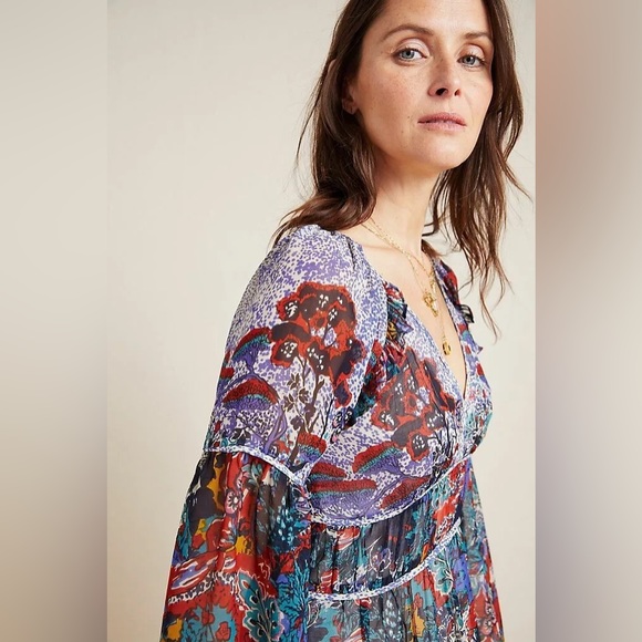 Anthropologie Maeve Annabella Floral Maxi Dress - Picture 8 of 11